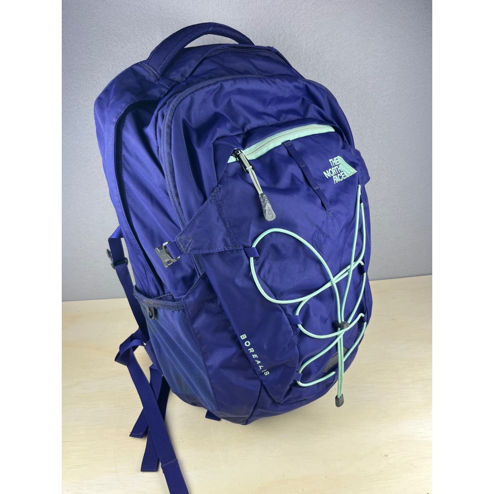 The North Face Borealis Backpack Purple Mint Green FlexVent Laptop Daypack